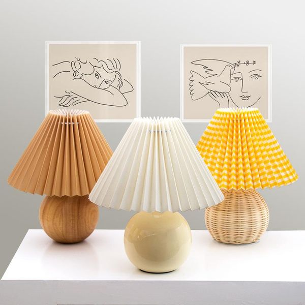 

lamp colored ceramic night lamps for living room bedroom nordic home decor desk light romantic bedside wall clocks