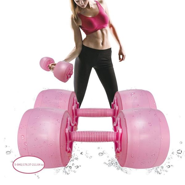 

dumbbells sport 2 pairs pvc injection water for fitness aquatic barbell gym weight loss exercise equipment women comprehensive