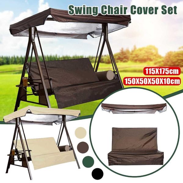 

shade waterproof outdoor swing chair dust covers garden patio seat cover set sunshade furniture canopy