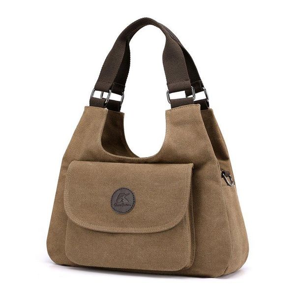 

evening bags 2021 fashion women shoulder bag large capacity canvas handle vintage luxury handbags for drop