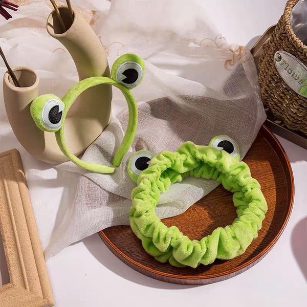 

party hats funny frog makeup headband wide-brimmed elastic hairbands cute girls hair bands women accessories hairband
