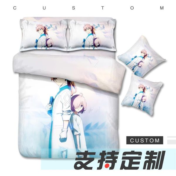 

bedding sets animation fate grand order game 3d printing comforter cover 3pcs set include quilt pillowcase and bed