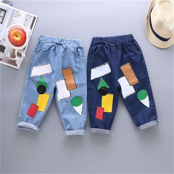 

trousers boys jeans 2021 autumn product trend kids casual fashion boy, Blue