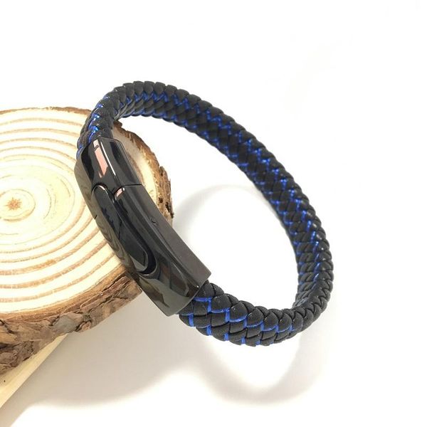 

cuff 2021 trendy black leather charm bracelet men infinity couple bracelets & bangle for mens jewelry femme e0045, White