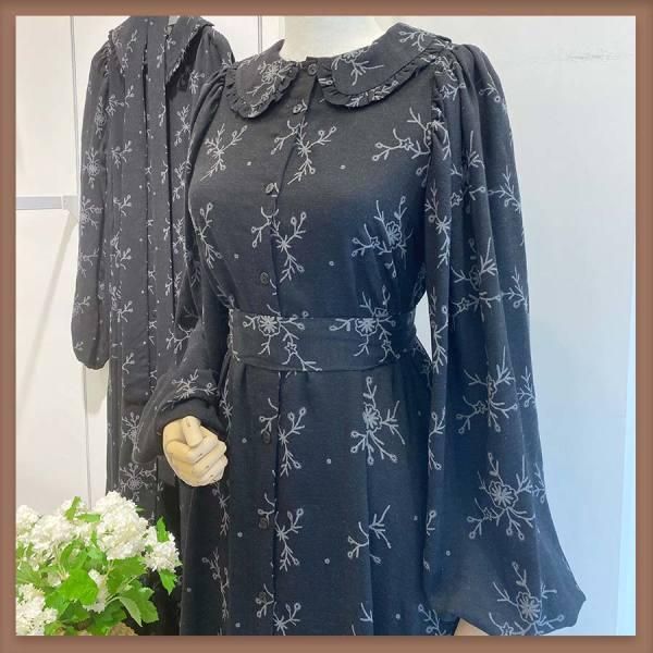 

ethnic clothing princess dress black muslim fashion quality winter session long, Red