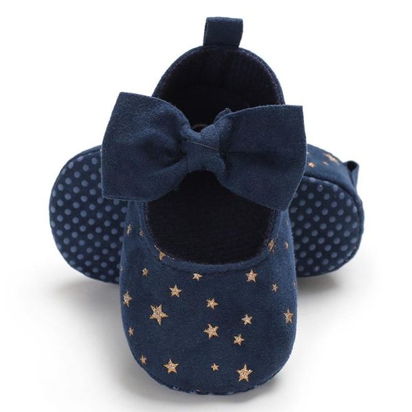 

first walkers born baby girl flower sneakers toddler cotton bow casual shoes little girls princess sequin stars leather 0-18m
