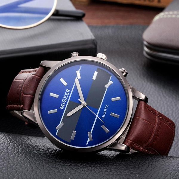 

wristwatches 2021 fashion men minimalist casual watches watch strap male versatile quartz clock pattern homme gift, Slivery;brown
