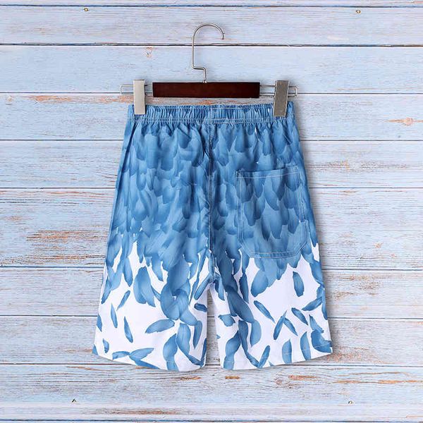 

men's shorts 2022 style beach pants printed large underpants summer casual quick drying, White;black