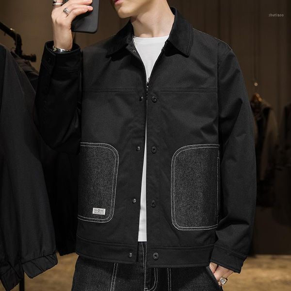 

men's jackets 2021 mens fashion and coats windbreaker autumn men army cargo outdoors clothes casual streetwear, Black;brown