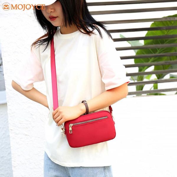 

evening bags women solid crossbody bag waterproof nylon outdoor phone pouch shoulder messenger lady chain travel purses