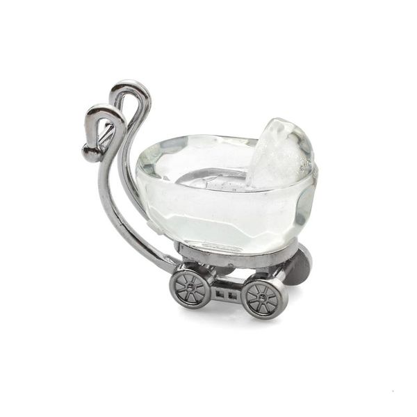 

party favor 50pcs crystal carriage design baby shower for guests baptism christening birth announcement gift with box supplies
