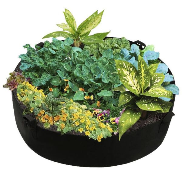 

planters & pots grow bags fabric planter flower plant aeration pot container with handles bdf99