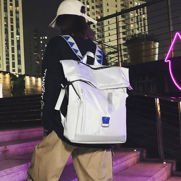 

backpack europe and the united states tide brand men ins super fire travel bag female 15.6-inch computer
