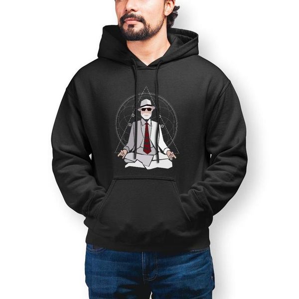 

men's hoodies & sweatshirts tarot autumn cotton hoodie casual loose long pullover men oversized, Black