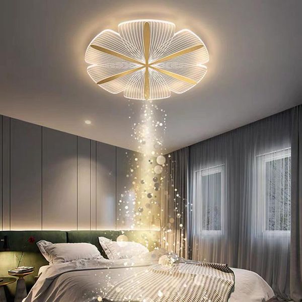 

ceiling lights modern minimalist master bedroom lamp led flower-shaped creative atmosphere home living room lamps
