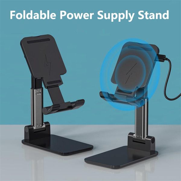 

cell phone mounts & holders universal wireless charging deskholder stand for ipad mobile tablet foldable extend table desk adjust