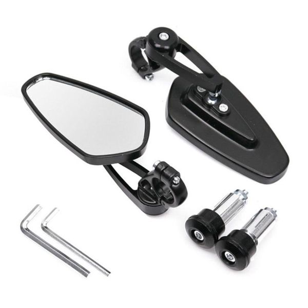 

bike groupsets bicycles motorcycle mirrors handlebar bar end mirror blue glass cnc aluminum motorbike scooter e-bike side accessories