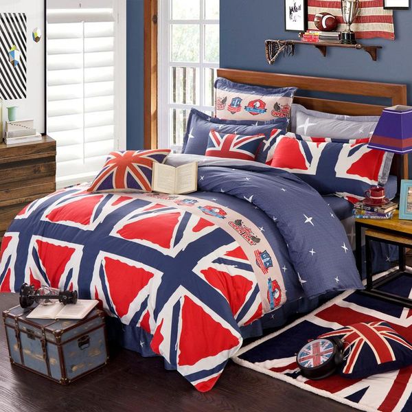 

bedding sets england twin full  king 1.8 2m cotton set duvet cover pillowcase bed skirt bedspreads home el bedclothes bedroom