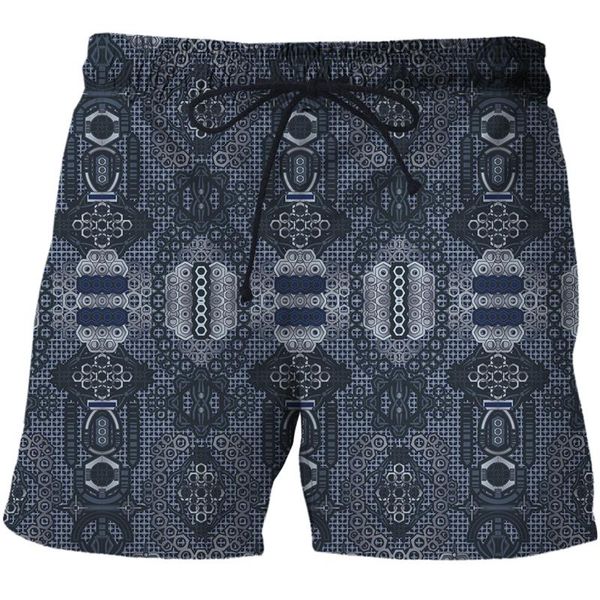

men's shorts abstract pattern graphics 3d print mens beach swimshorts trunks sea short fashion kids boy sports clothing, White;black