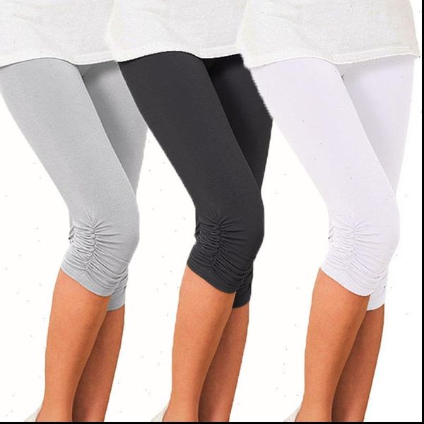 

leggings women womens cotton pants fitness breathable waist sport workout elastic slim plus size femme, Black