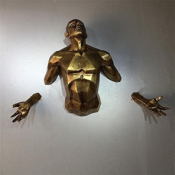 

wall clocks modern character sculpture angel man hanging statue home decoration handicraft european retro creative art figurine
