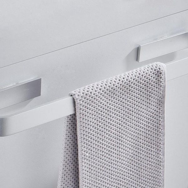 

towel racks rail rack holder bathroom towels hanger black silver 304 stainless steel wall hanging bar storage shelf