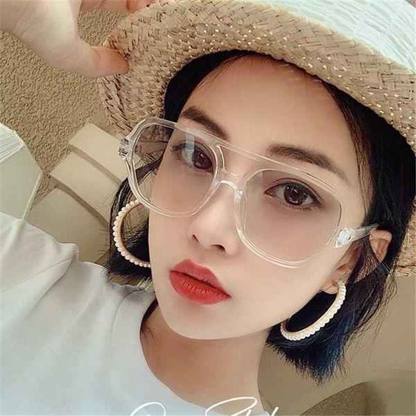 

fashion sunglasses frames retro round anti blue light computer eyewear frame for women&men optical spectacle glasses transparent eyeglasses, Black