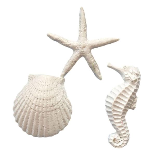 

decorations 30pcs resin crafts aquarium home decoration micro landscape for fish tank decoration(star + hippocampus sea shell)