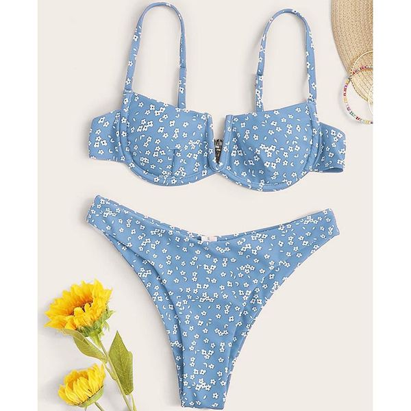 

vintage print swimwear women 2021 mujer push up bathing suit summer v-neck low waist swimsuit beachwear thong biquini women's, White;black