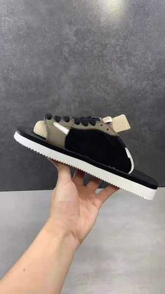 

jumpman 1s cactus jack slippers 1 man designer slides i black sail dark mocha university red summer brown flat come with box cq4277-001