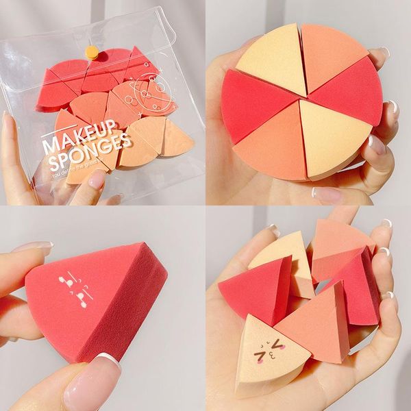 

sponges, applicators & cotton 15pcs makeup powder puff wet and dry dual-use facial face foundation soft fan not eat portable cosmetic tool
