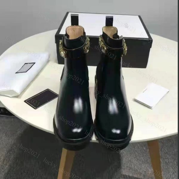 

2023 women designer short boots martin desert boot flamingos love arrow 100% real leather medal coarse non-slip winter shoes size 36-41, Black