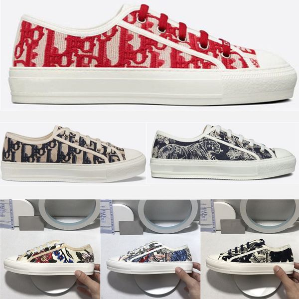 

2021 fashion boots womens d shoes sneakers casual designer luxury leather, embroidered printed tiger letters rubber running shoe heatshoes s, Black