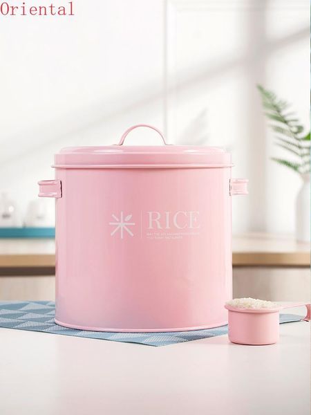 

sealed rice storage bucket moisture-proof insect-proof sunscreen flour container cereal bean tank kitchen supplies bottles & jars