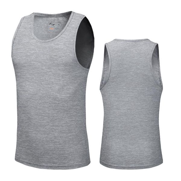 

men sport vest slim gym bodybuilding singlets training basketball soccer tank solid color 2021 jogging running sleeveless jerseys, Black;blue