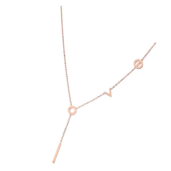 

pendant necklaces love chain necklace jewelry gift for girls festival birthday decor, Silver