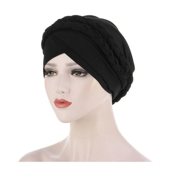 

beanies chemo cancer head hat islamic jersey scarf milk silk muslim hijab beads braid wrap stretch turban cap