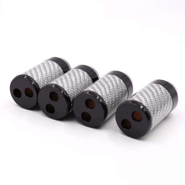

smart power plugs 4pcs hifi carbon fiber pants boot y splitter speaker audio cable wire pant 16mm