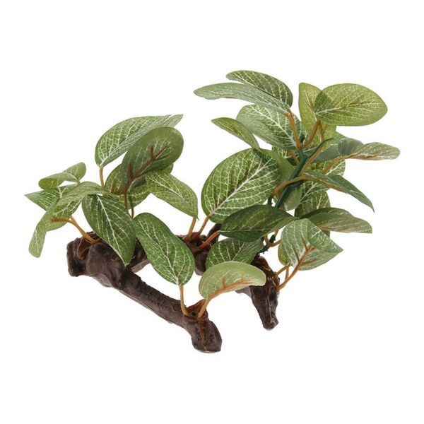 

landscaping resin plants ornament for aquarium fish tank reptile terrarium decorations