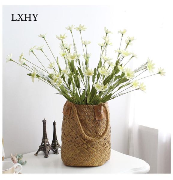 

decorative flowers & wreaths lxhy 8-head daisy wild chrysanthemum artificial flower pe foam rubber silk decoration