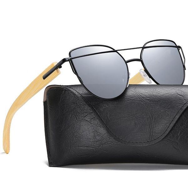 

sunglasses ezreal handmade wood men bamboo sunglass uv400 women brand design original glasses for 2236s, White;black