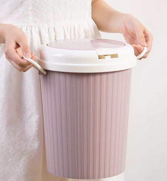 

waste bins home kitchen garbage trash can with cover living room bedroom lovely toilet waterproof and odor proof basket