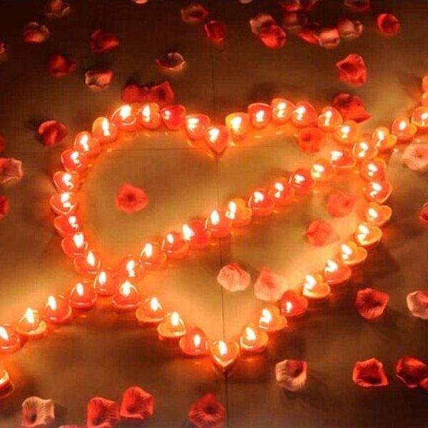 

candles 10pcs smokeless jelly love heart shaped candle for valentine's day birthday party confession decoration