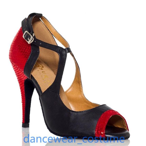 

dress shoes women soft bottom party ballroom latin tango modern dance salsa practice performance heels sandals us5-9 3color, Black