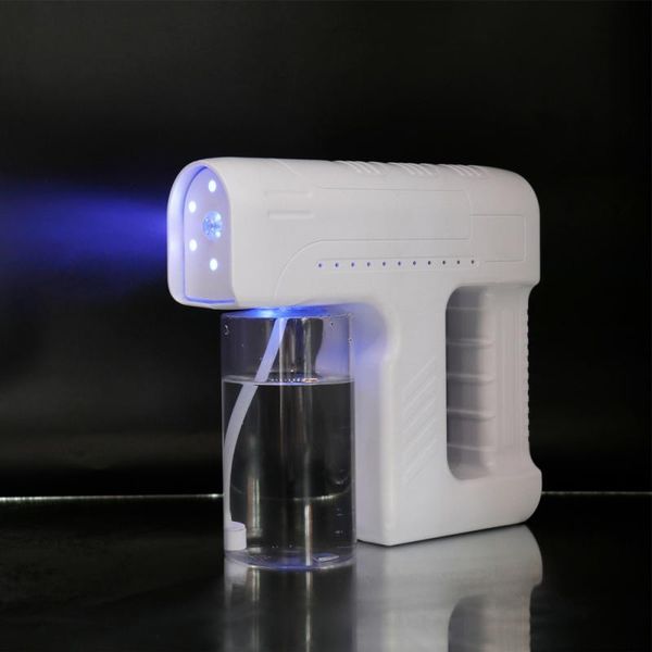 

watering equipments wireless 300ml disinfection spray gun blue light nano atomizer home handheld usb charging disinfect sterilization