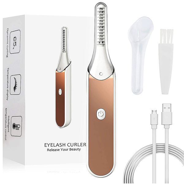 

electric eyelash curler usb rechargeable heated eyelash curler with 4 temperature modes quick natural curling and long lastingscouts