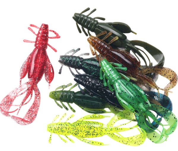 5 teile/beutel Garnelen Geformt Silikon Weichen Köder 10 cm 10,5g Crankbait Angeln Locken Jig Wobbler Barsch Künstliche Crazy Flapper swingbaits