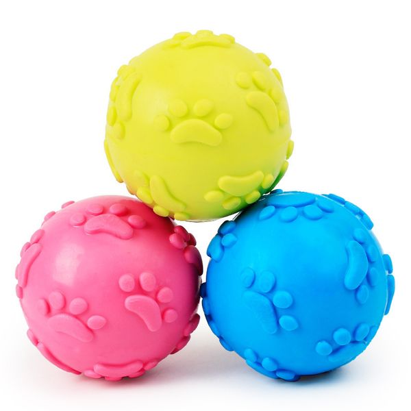 

chews footprints ball tpr toy pet dog toy bite resistant toy