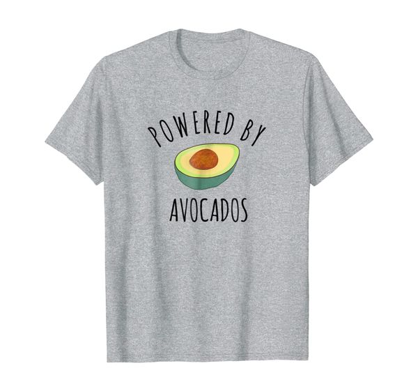 

avocado lover t-shirt gift: powered by avocados, White;black