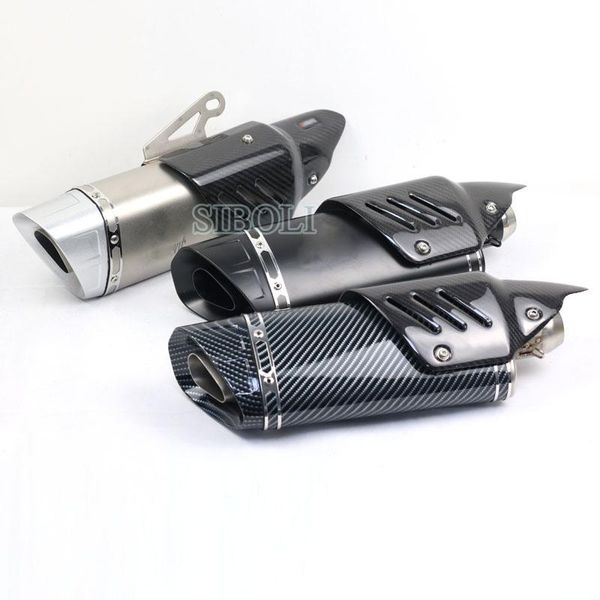

motorcycle exhaust system 51mm inlet model muffler pipe with db killer r1 fz6 mt07 cbr600rr nmax er6n